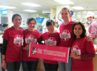 AAWD members served dinner at Rosie’s Place as part of Global Days of Service. (l-r) Sirisha Kovvali DMD 14, Nora Nakshabendi DMD 16, Amanda Yip DMD 16, Mary McClintock DMD 16, and Champaka Nagaraju AS 14 AAWD members served dinner at Rosie’s Place as part of Global Days of Service. (l-r) Sirisha Kovvali DMD 14, Nora Nakshabendi DMD 16, Amanda Yip DMD 16, Mary McClintock DMD 16, and Champaka Nagaraju AS 14