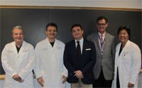 Vigolo-200 (l-r) Dr. Steven Morgano, Dr. Mohammad Hossein Dashti, Dr. Paolo Vigolo PROS 91, Dr. Dan Nathanson, and Dr. Hideo Yamamoto