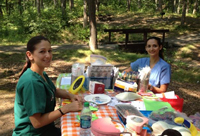 Health Baby Picnic-200 GSDM student volunteers Ella Botchevar and Sameet Gill, both DMD 14
