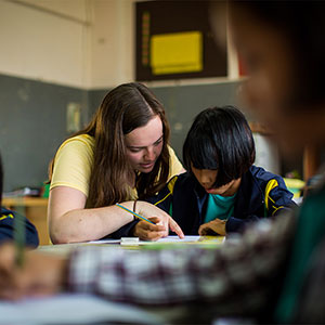 Claire Graham (SAR) and other Sargent volunteers taught students in the northern Chiang Rai region of Thailand about nutrition and reproductive health.