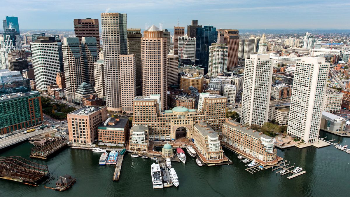 Boston Skyline from Boston Harbor