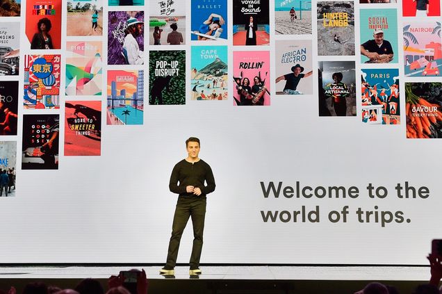 LOS ANGELES, CA - NOVEMBER 17: Airbnb founder/CEO Brian Chesky speaks onstage at "Introducing Trips" Reveal at Airbnb Open LA on November 17, 2016 in Los Angeles, California. (Photo by Stefanie Keenan/Getty Images for Airbnb)