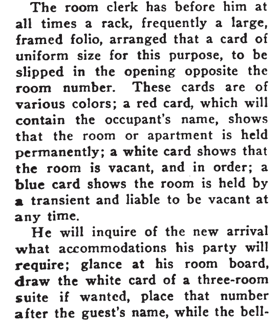 Swan, W.R. (1921, November 12). The Hotel World: The Hotel and Travelers Journal, 93(20), p. 10.