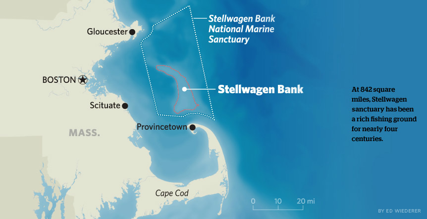 Map of Stellwagen Bank