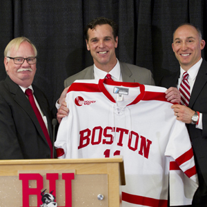 Boston University BU, mens hockey coach David Quinn