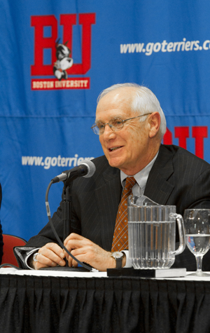 Jack Parker announces retirement at press conference, Boston University BU Terriers men's ice hockey head coach