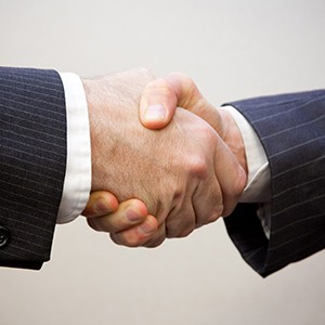 businessmen shaking hands