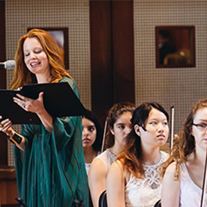 Actor and singer Lauren Ambrose performs at the Boston University Tanglewood Institute 50th Anniversary concert