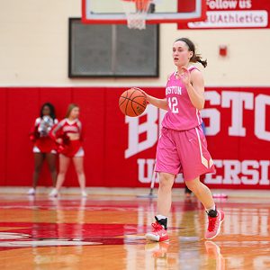 SarahHope dribbling basketball