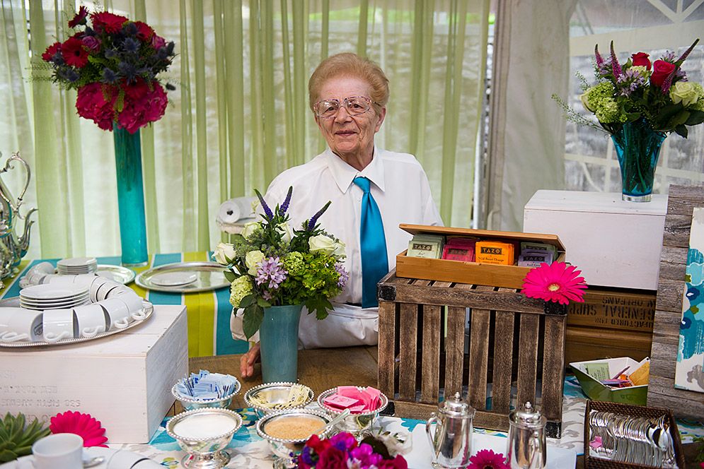 Rose Girouard with table display