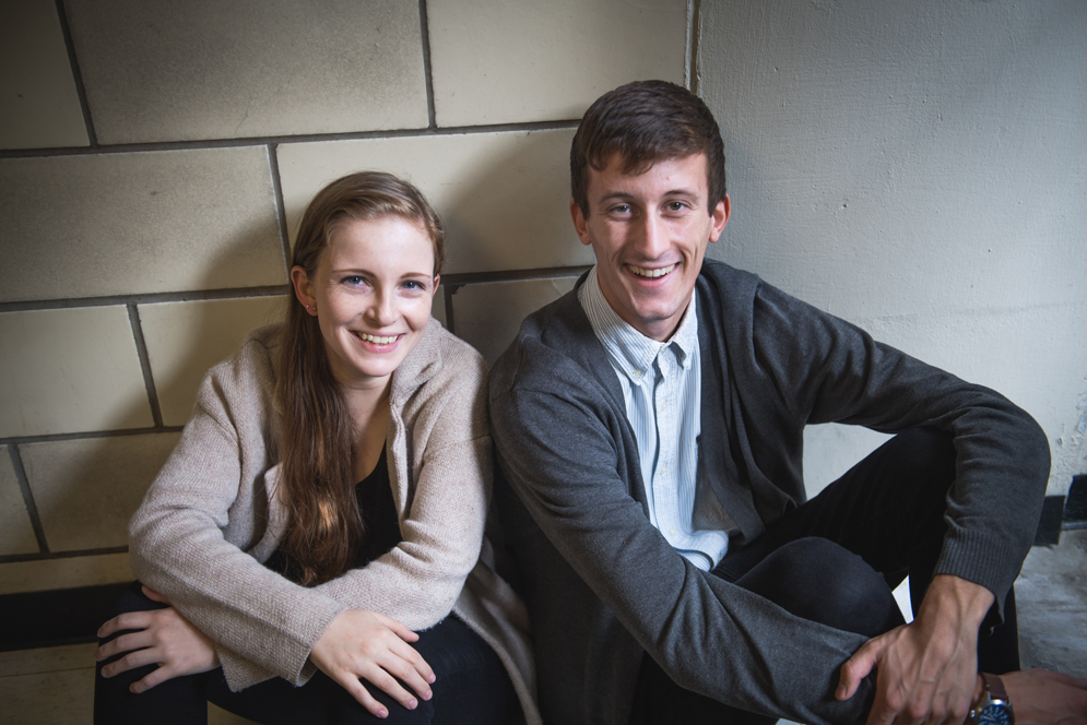 Rachel Bennetts (CGS’17, CAS’19, GRS’19) and Brian Stanley (CAS'20) lobbied for all-gender bathrooms at BU.