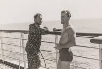Tennessee Williams and Frank Merlo at a beach