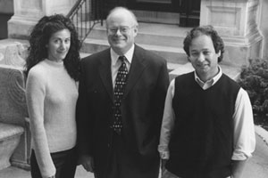 SSW professors Judith G. Gonyea, Robert B. Hudson, and Scott Miyake Geron (from left) are forming the new Institute for Geriatric Social Work, with a $4.4 million grant from the Atlantic Philanthropies. Photo by Kalman Zabarsky