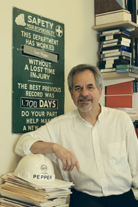 Lew Pepper has developed a medical screening program for former nuclear weapons workers at the U.S. Department of Energys Nevada Test Site. Photo by Vernon Doucette