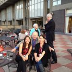 At the Psychology Department Doctoral Alumni Reunion are (l to r): Jude Leung GRS’04, ’10, Michael Lyons (Chair, Psychology), Jean Berko Gleason (former chair &amp; emeritus professor), Tal Nir (GRS'09), Larry J. Seidman (GRS'80)