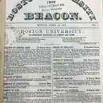 The Boston University Beacon published a description of each of BU’s schools on the front page of its inaugural issue