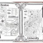 CLA’s Centennial Yearbook page showing a map of the Charles River Campus