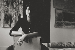 portrait of aluma Autumn Ahn in her studio