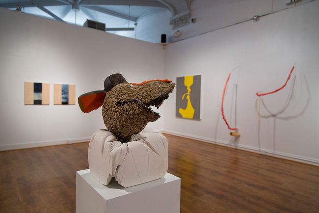 installation view of the 2017 Boston Young Contemporaries exhibition