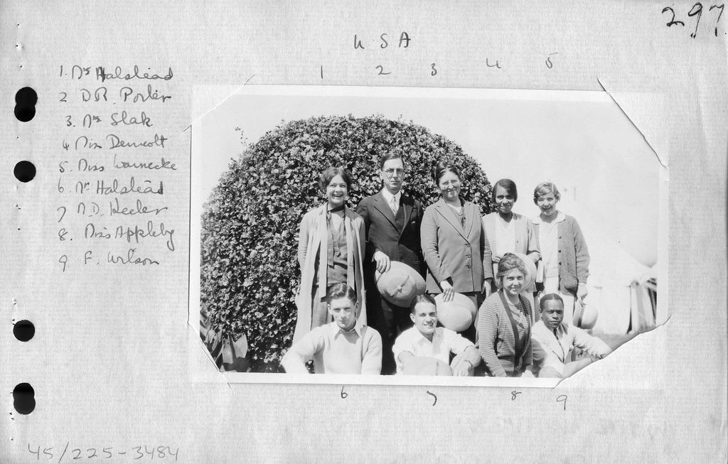 USA Delegation Mysore, India WSCF Conference 1928