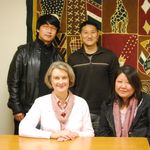 Research Team 2013-14: (front row, left) Prof. Dana L. Robert, Hajung Lee, (back row, left) Jaeguen Lee, Paul Choi