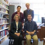 Research Team 2012-13: Front row (left to right): Dana L. Robert and Daewon Moon. Back row (left to right): Hye Jin Lee and Douglas D. Tzan