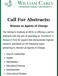 WCUI Call for Abstracts