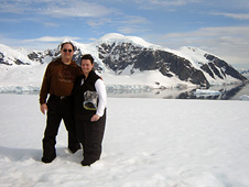 Tracy Marek and her husband, Randy Newell, explore Antarctica.