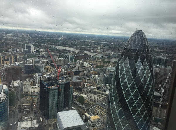 A bird's eye view of London. Photo by Temera Budhoo.