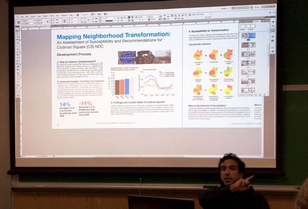 David provides insights on mapping visuals and text from projects and coursework