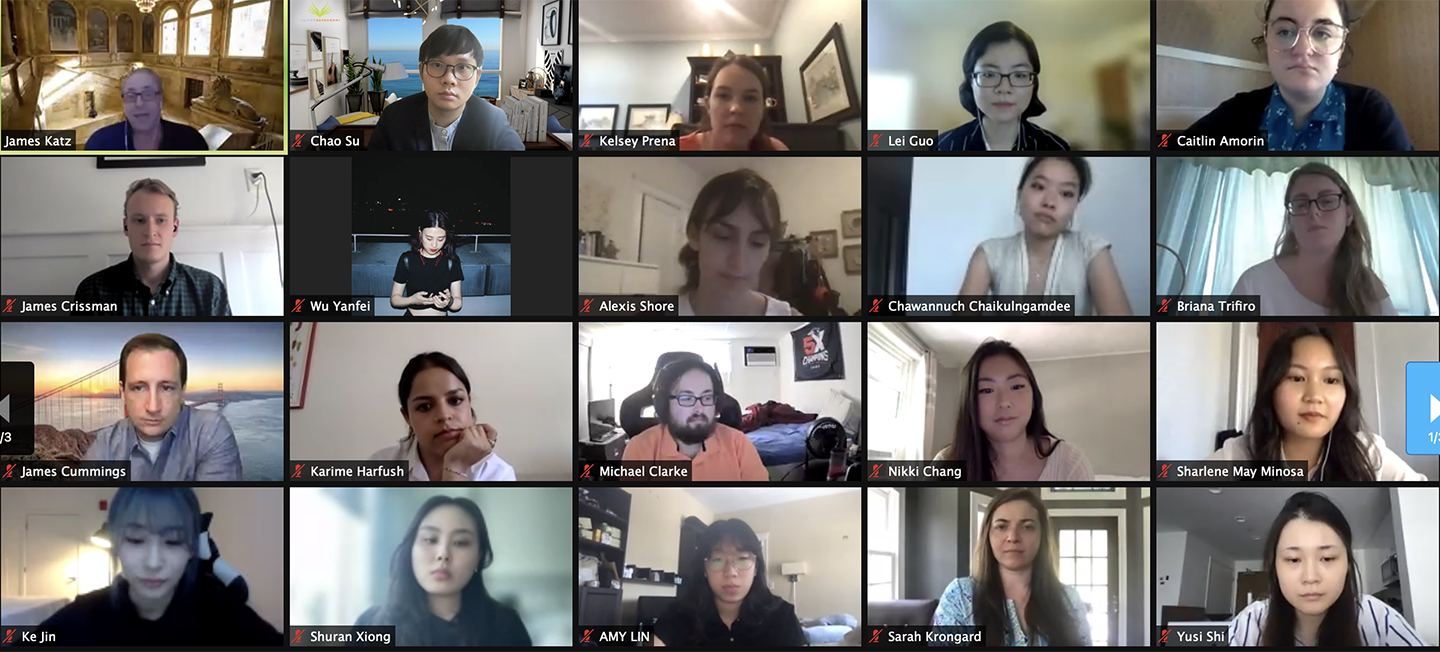 COM EM 777 students on a Zoom call.