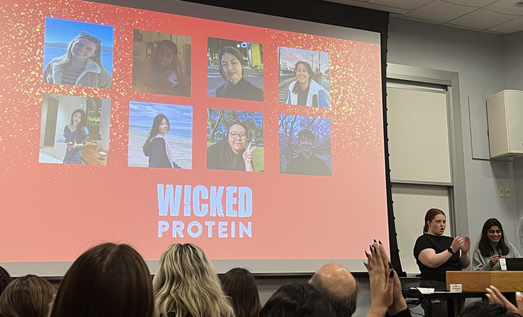 Wicked Protein team announced as winners during the Adlabbies ceremony.