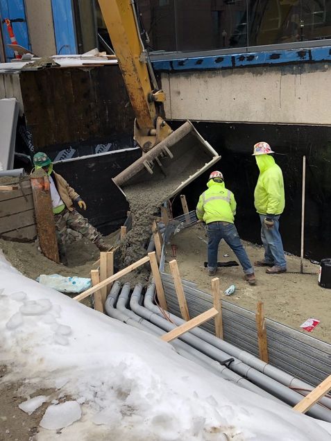 Pouring Concrete