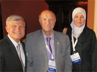 Dean Hutter with guests Drs. Ossama and Sana Al-Lahham at the Orthodontic Alumni Reception in Philadelphia Dean Hutter with guests Drs. Ossama and Sana Al-Lahham at the Orthodontic Alumni Reception in Philadelphia