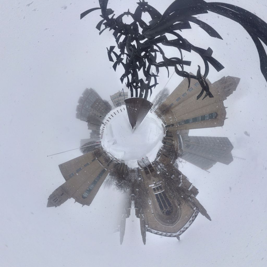 Marsh Chapel in the snow