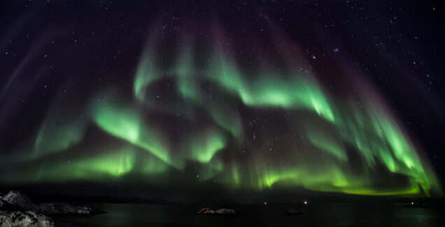When charged particles from the sun hit the Earth’s magnetic field, they can generate the dancing lights of the aurora. The ANDESITE mission will help reveal how the energy that creates the aurora passes from the sun into Earth’s atmosphere. Photo courtesy of Greenland Travel. 