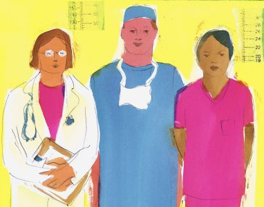 Patients cared for by female