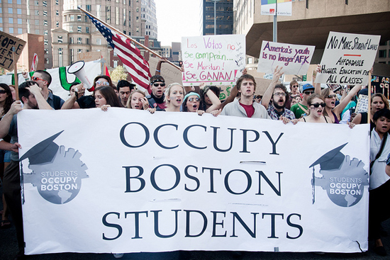 Occupy Boston protest and march