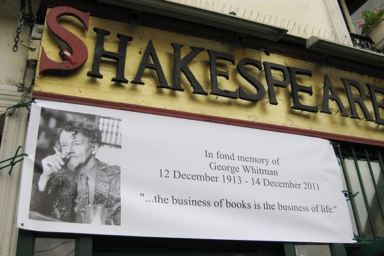 George Whitman, Shakespeare and Company bookstore, Paris, France