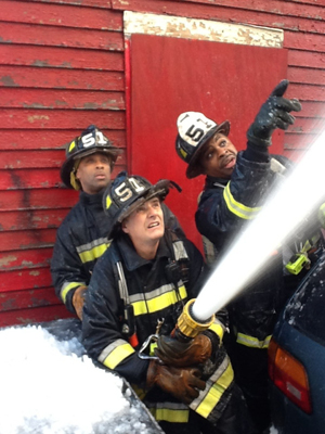 Boston Fire Department Engine 51, 84 Linden Street, Allston, MA fire January 22, 2012