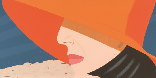 Orange Hat by Alex Katz, Alex and Ada 1960's to 1980's, Museum of Fine Art MFA Boston, Alex Katz Prints