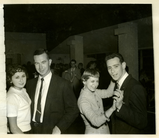 Acquaintance Dance at Shelton Hall, 1956 Acquaintance Dance at Shelton Hall in 1956, Kilachand Hall, Bay State Road, Boston University Charles River Campus