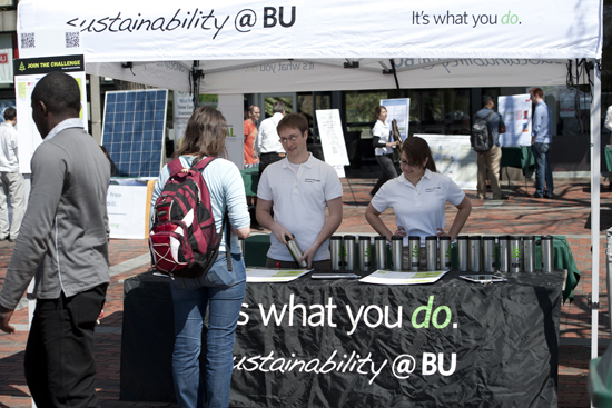 Sustainability @ at BU, Boston University Sustainability Steering Committee, Recycling and Waste Management, Energy Conservation, Sustainable Building and Facility Operations