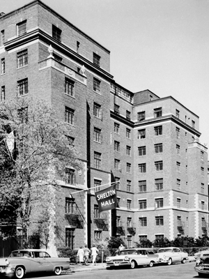 Shelton Hall, Spring 1958 Shelton Hall 1958, Kilachand Hall, Bay State Road, Boston University Charles River Campus
