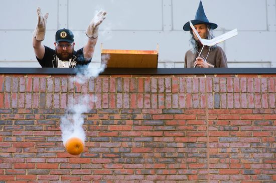 Boston University BU, Metcalf Science Center, Annual Pumpkin Drop