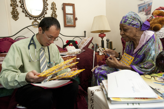 Boston University BU, School of Medicine BUSM, Eugene Lee, home care visit geriatric patients Boston, public health