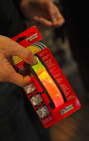 safety light straps at Landrys Bicycles Boston, bike safety gear, cycling accessories, night riding