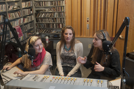 WTBU radio show Highway 20, Megan Kelly, Erin Kingan, Christina Serrano, college radio station of the year, Boston University student radio station