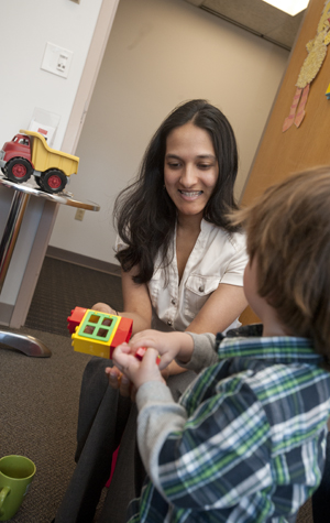 Boston University BU Child Language Lab, Language and Cognitive Processes, argent College assistant professor of speech, language, and hearing sciences Sudha Arunachalam