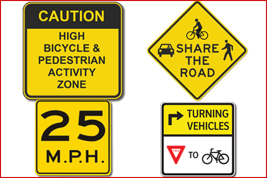 Boston University BU, bike safety, new charles river campus street signage